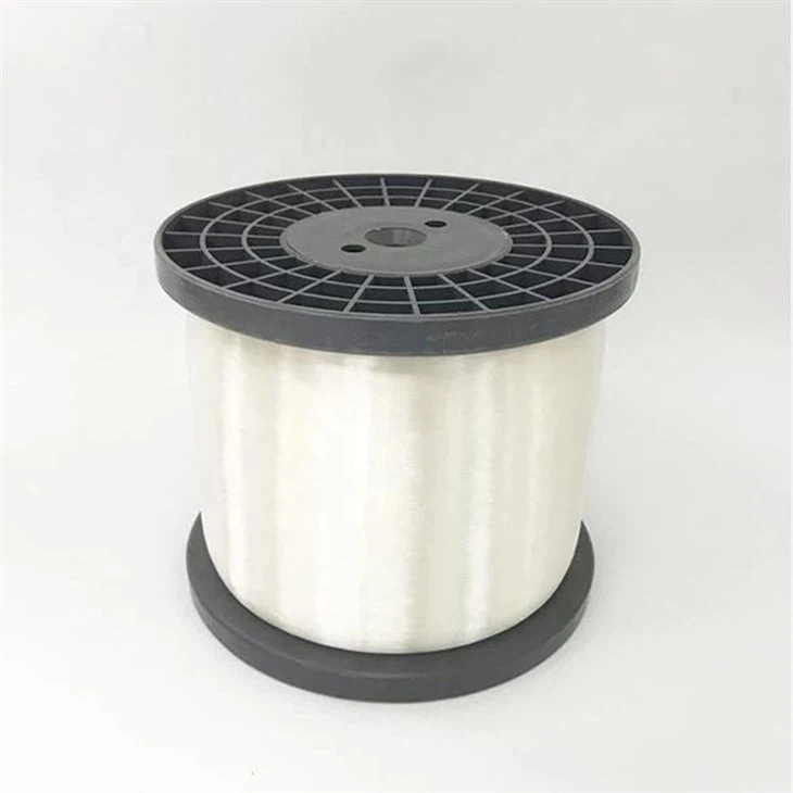 Visoko trdna poliestrska monofilamentna preja 0,08 mm 0,10 mm 0,12 mm za pletenje, tkanje in filtrsko blago
